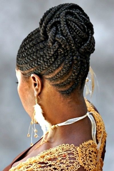 Natural African Hair Braiding Style
