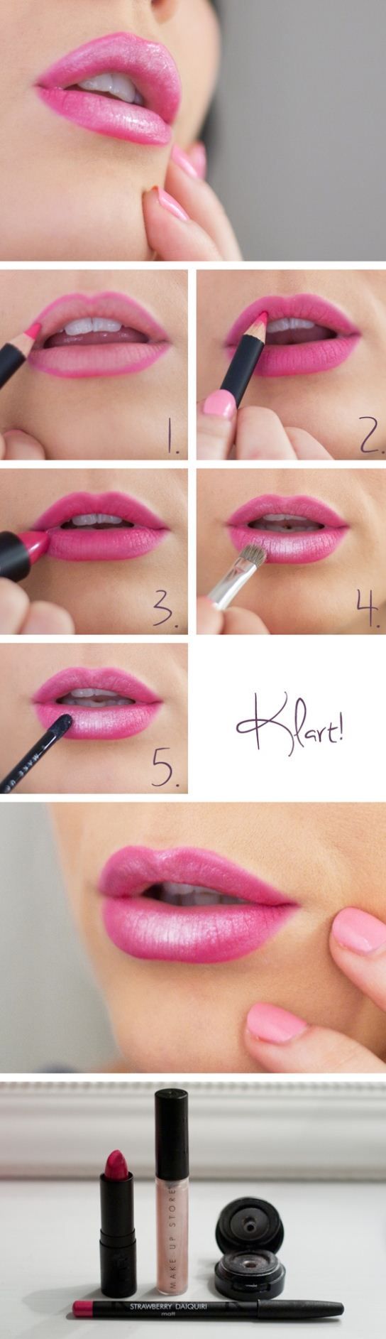 Pink Lipstick Makeup Tutorial