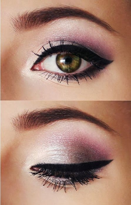 Pink and Silver Eye Shadow
