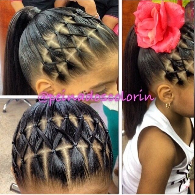 Ponytail Hairstyle for Little Girls