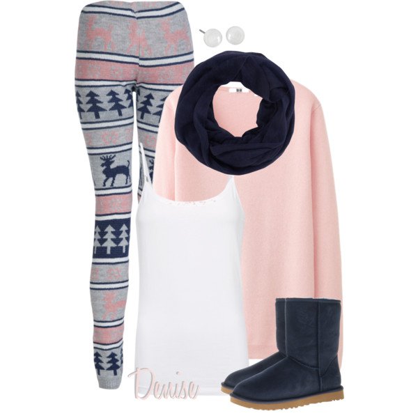 Pretty Leggings Outfit for Winter