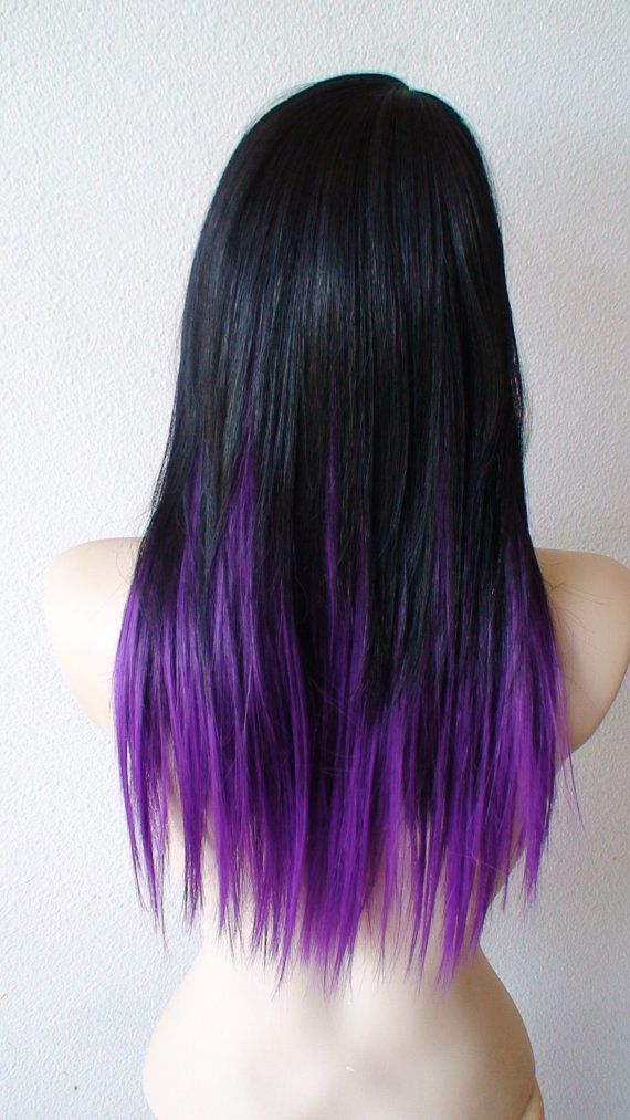 Brown Hair With Purple Tips