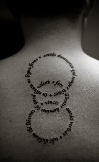 Quote Circle Tattoo