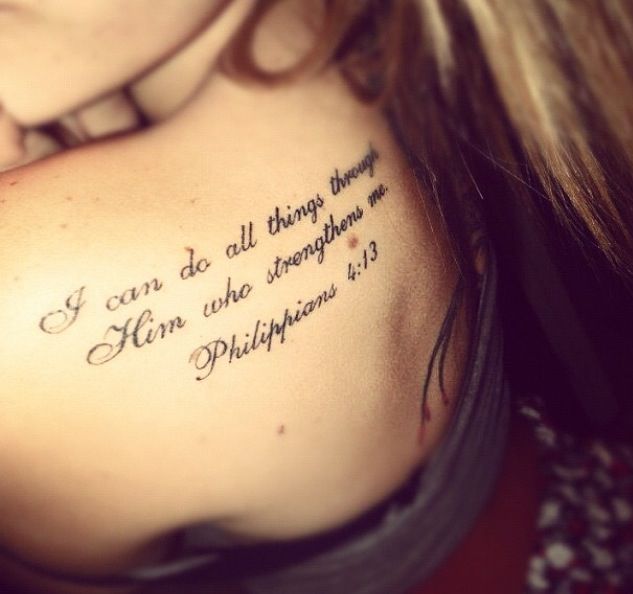 Quote on Shoulder Blade