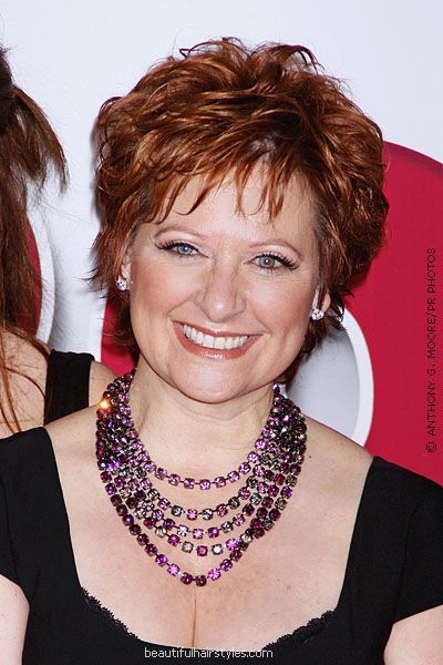 Short Red Hairstyle for Women Over 50