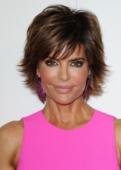 Short Shaggy Hairstyle for Women Over 50