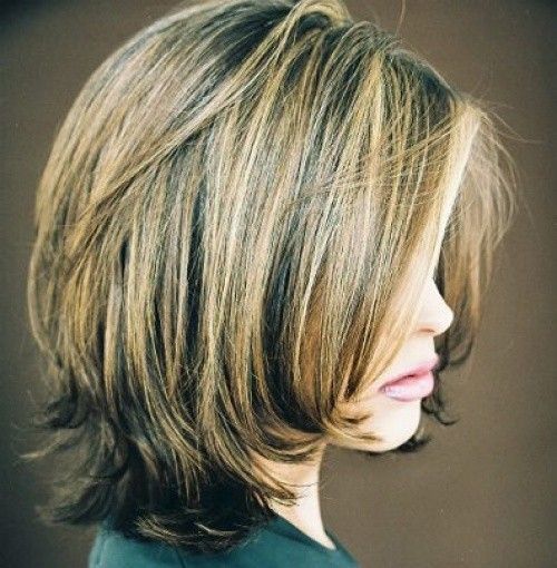 Shoulder Length Layered Bob