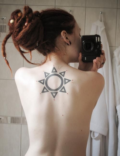 Simple Sun Tattoo