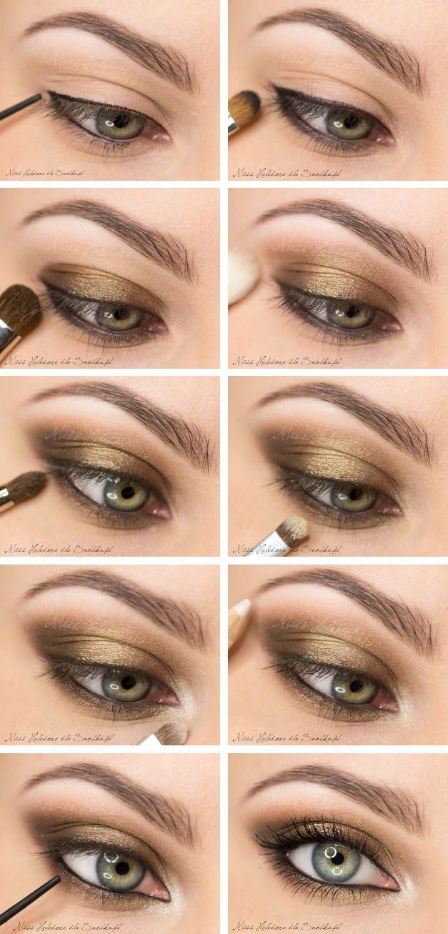 Smoky Eyes with Bronze Shadow