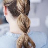 Special Ponytail Hairstyle for Brown Hair