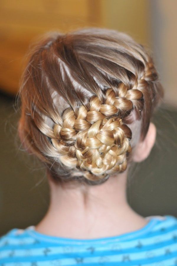 Stunning Braided Bun Hairstyle for Kids