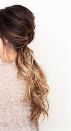 Stylish Braided Ponytail for Ombre Hair