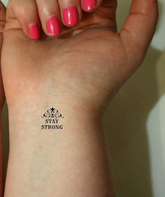 Tiny Quote Tattoo