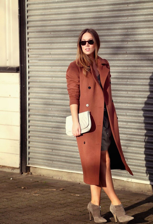 Trench Coat with Booties