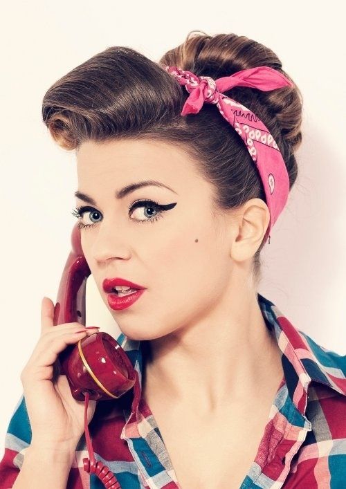 Vintage Pin-up Halloween Hairstyle