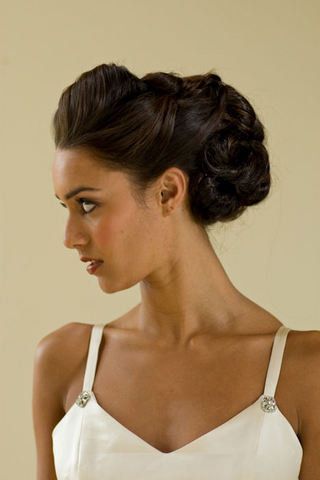 Vintage Updo for Mid-length Hair