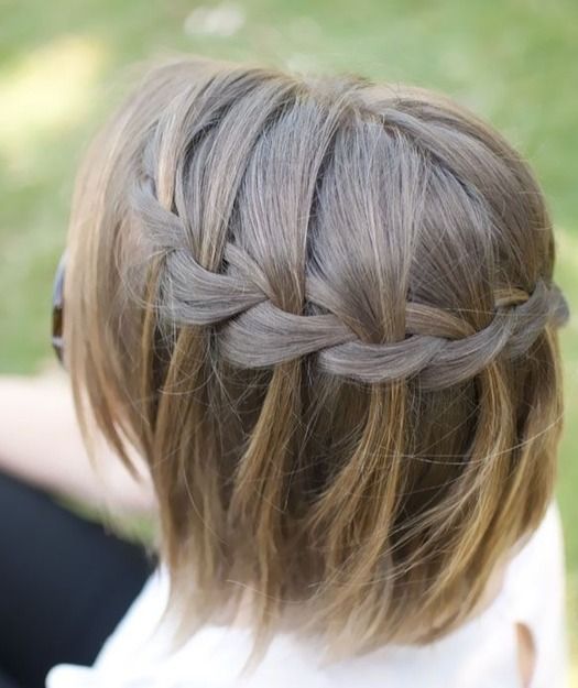 Waterfall Braid for Short Hair