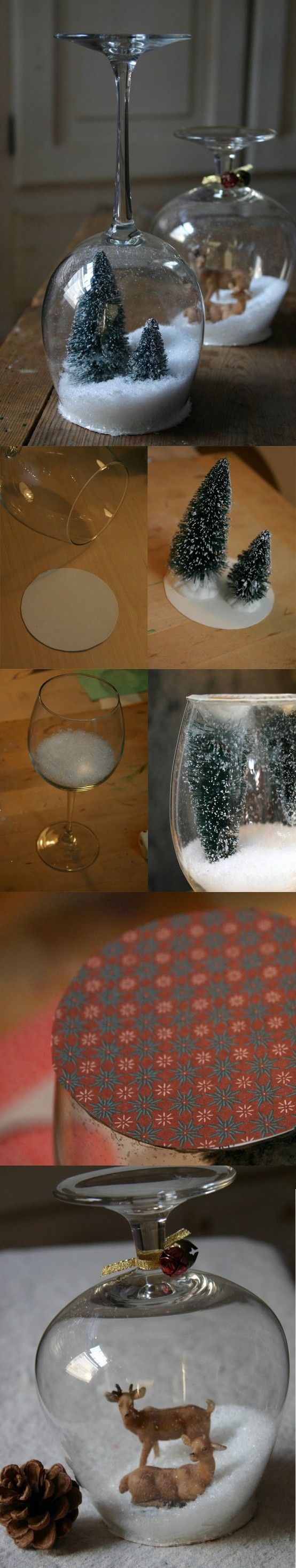 Wine Glass Snowglobe