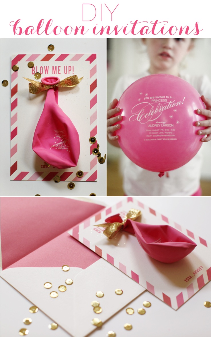 Balloon Invitation Cards