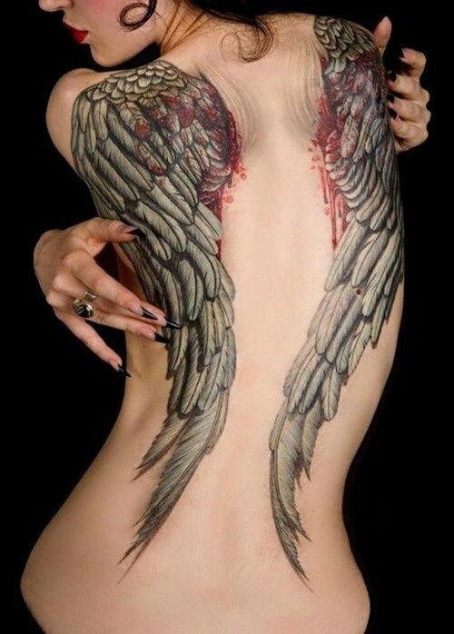 Beautiful Angel Wings on Back
