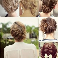 Beautiful Braided Updo Hairstyle for Christmas