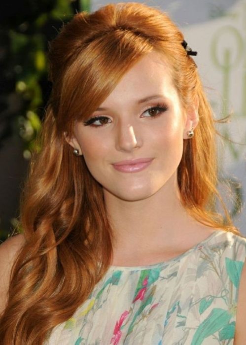 Bella Thorne Half Up Half Down Hairstyle