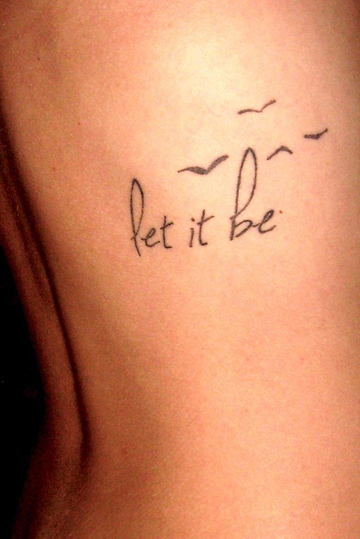 Birds Let It Be Tattoo