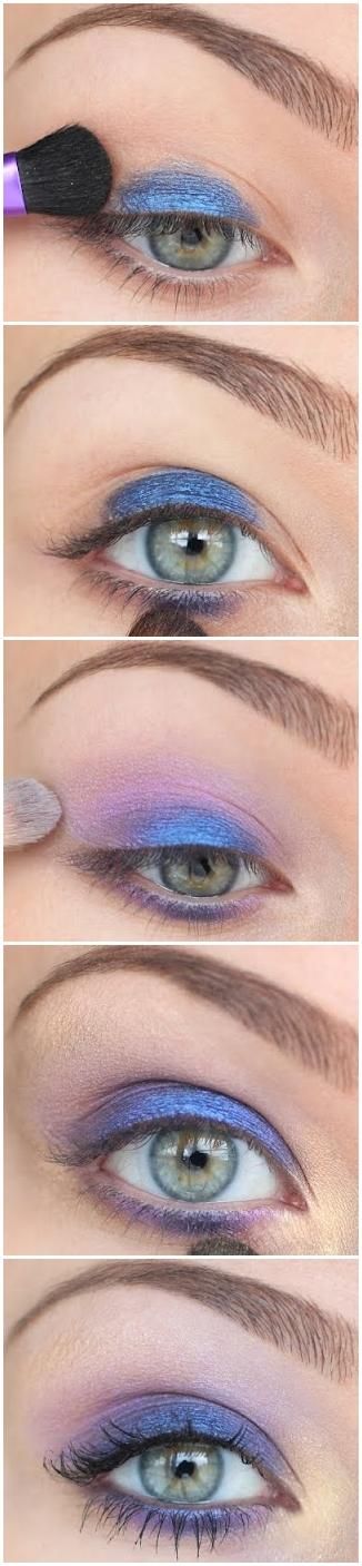 Blue and Purple Eyeshadow