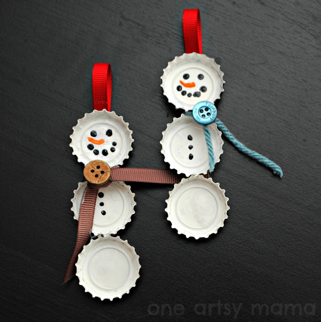 Bottle Cap Ornaments