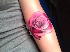 Colored Rose Tattoo