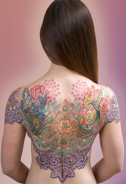 15 Large Back Tattoos for You - Pretty Designs