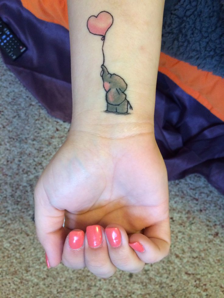 Cute Elephant Tattoo