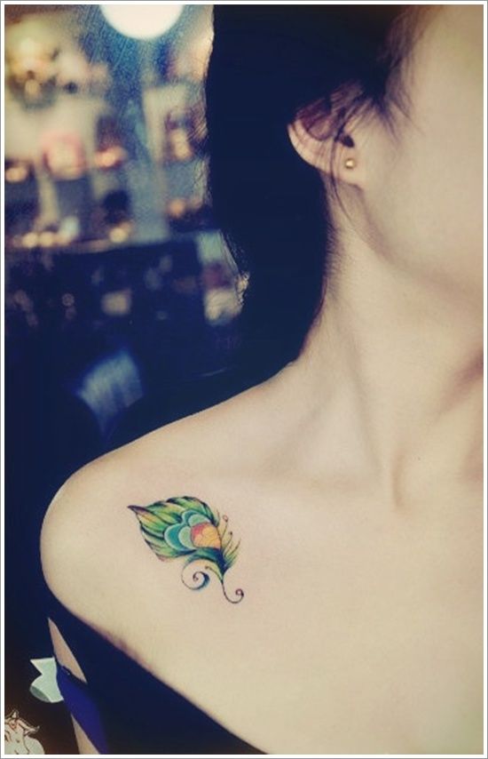 Cute Feather Tattoo