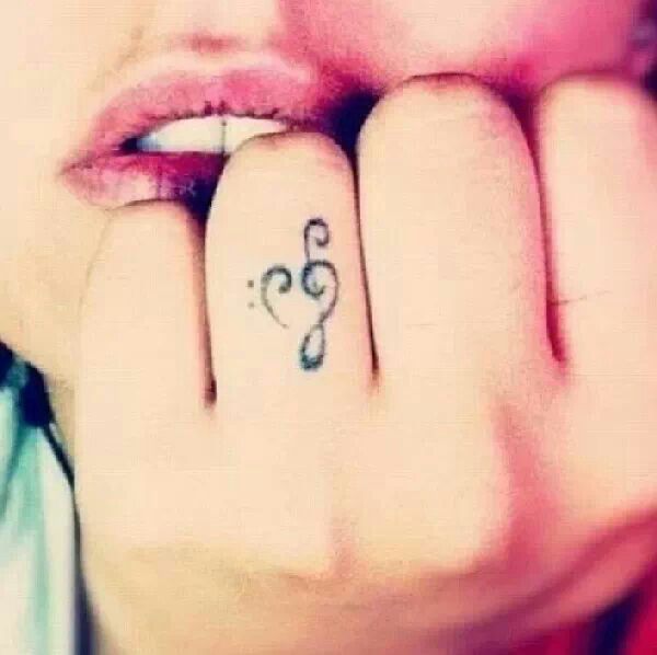 Cute Music Tattoo