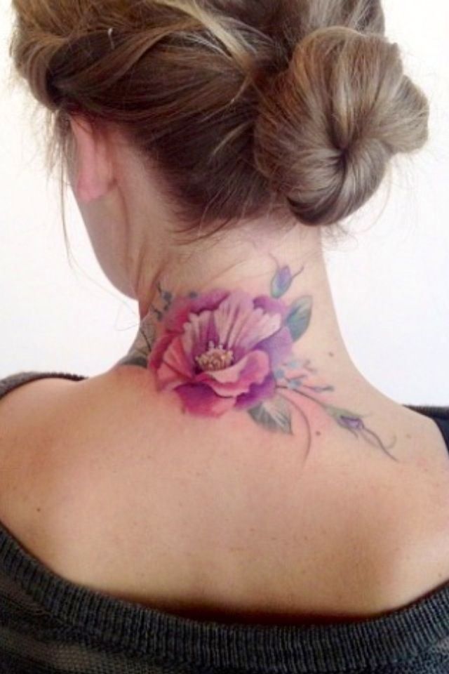 55 Attractive Back of Neck Tattoo Designs  For Creative Juice