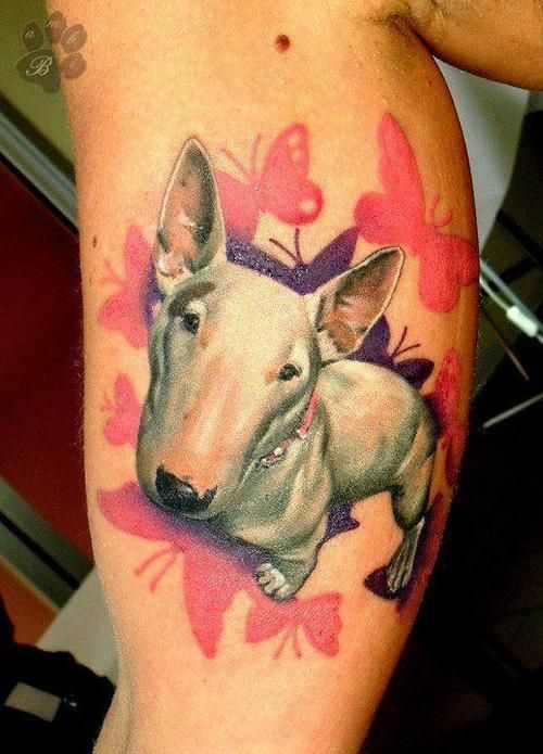 Funny Dog Tattoo Design