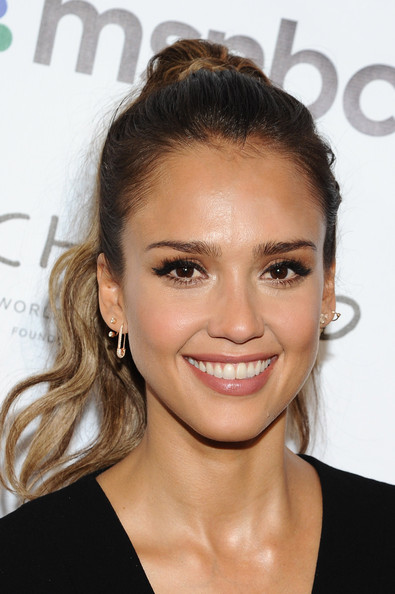 Jessica Alba High Ponytail