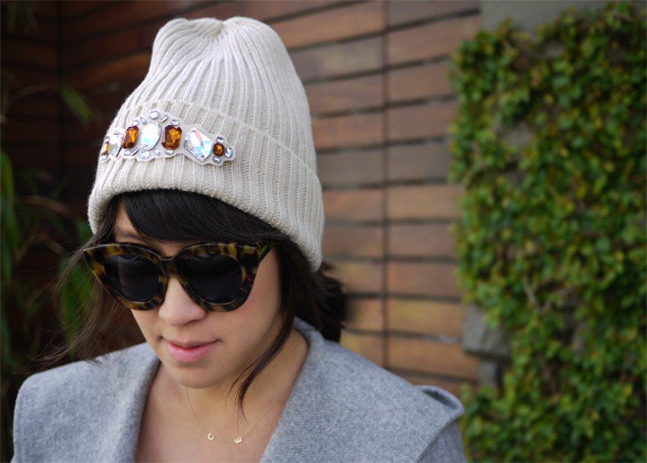 Jeweled Beanie Hat