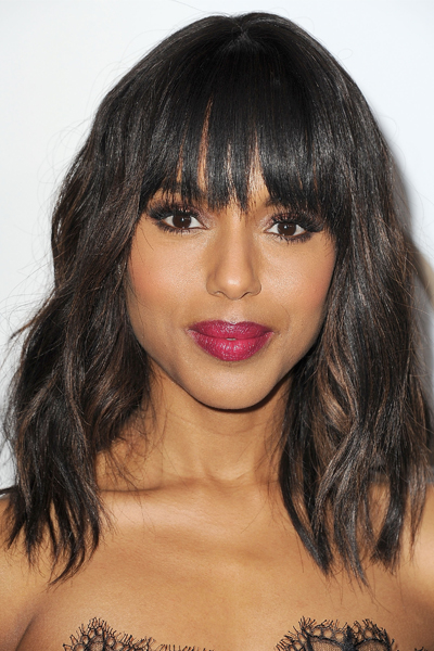 Kerry Washington Curly Long Bob