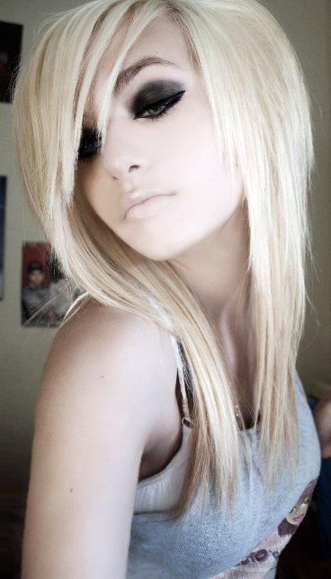 Long Layered Haircut With Bangs for Emo Hairstyles