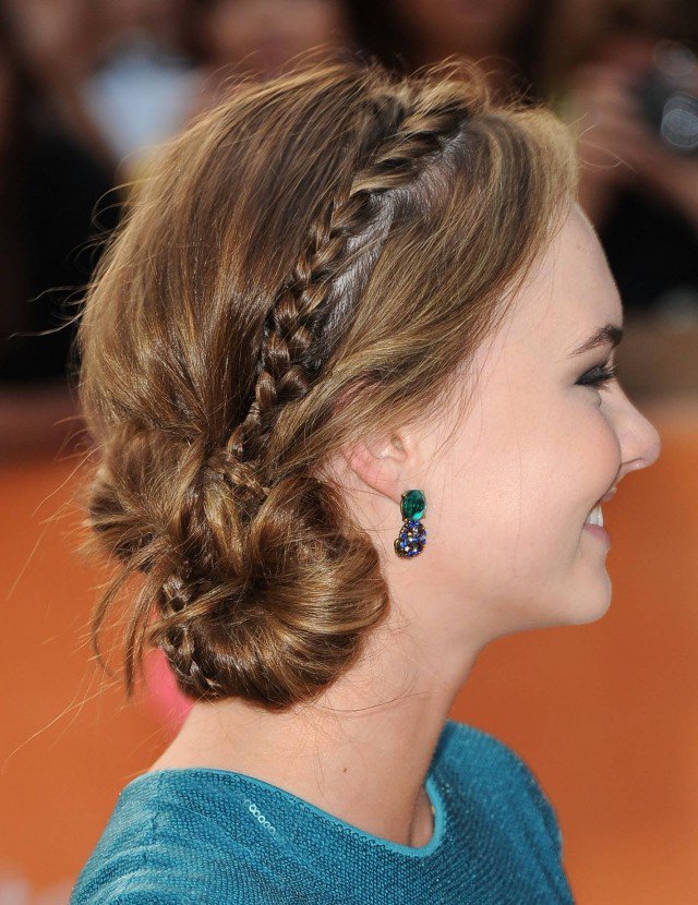 Lovely Low Bun with Tiny Braid