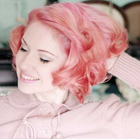 Lovely Pink Hair Color