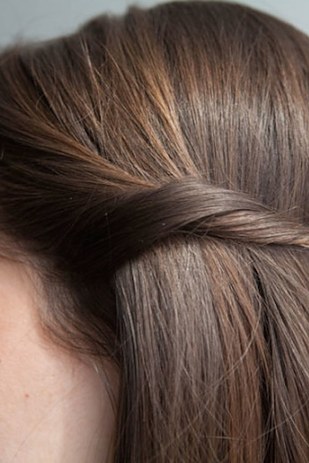 Minimal Bobby Pin Hairstyle