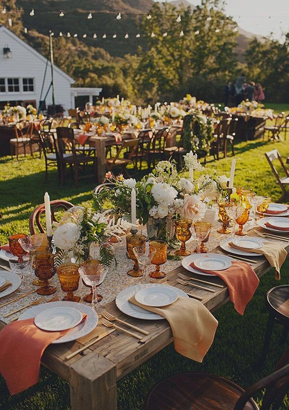 Outdoor Table Setting