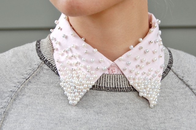 Pretty DIY Pearl Collar
