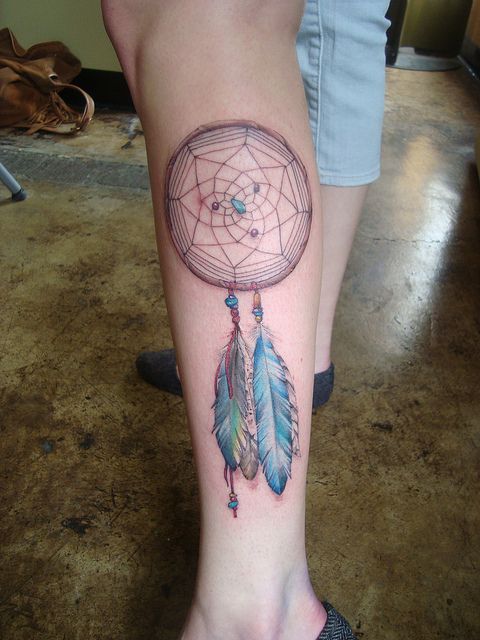 Pretty Dreamcatcher Tattoo