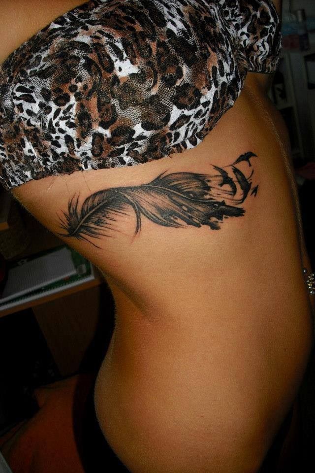 Pretty Feather Tattoo