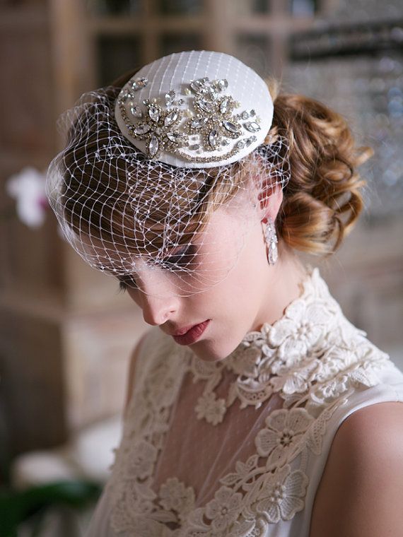 Pretty Updo with Veil