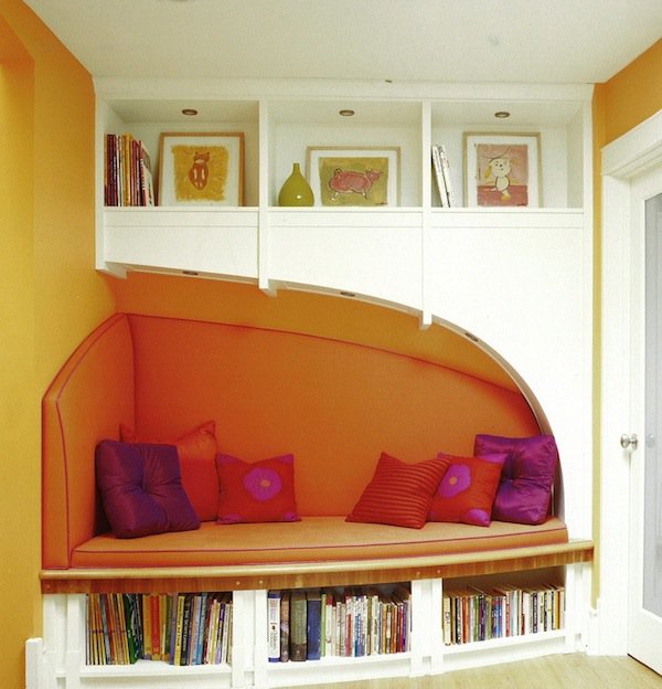 Red Reading Nook