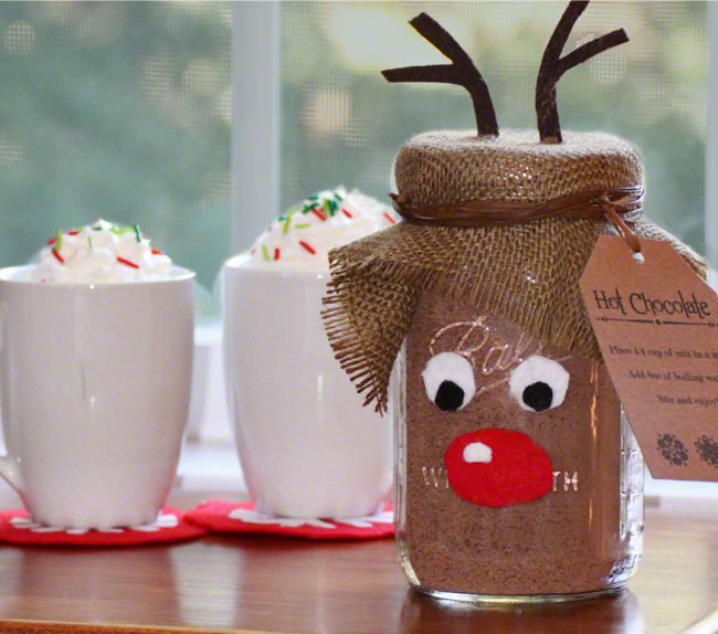 Reindeer Mason Jar